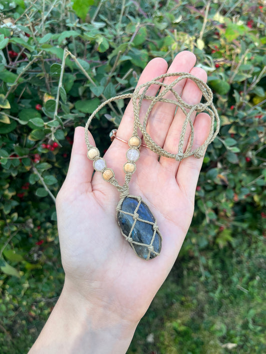 Labradorite Crystal Necklace