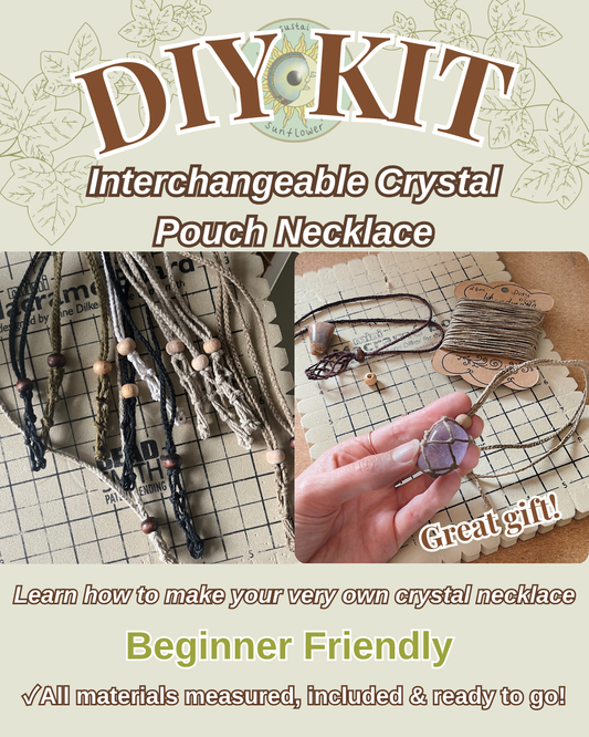 DIY KIT | Crystal Pouch Necklace